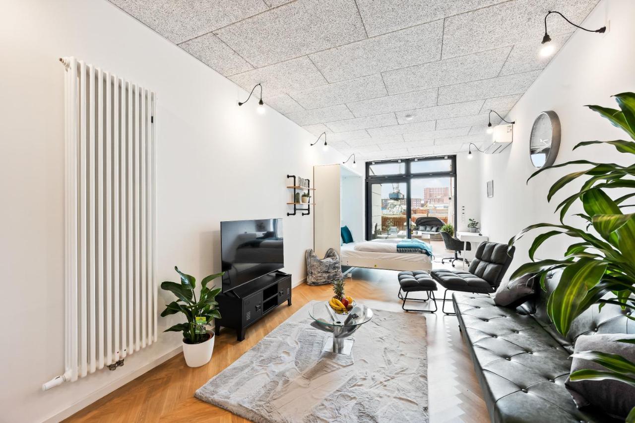 Apartmán Lit Living - Luxus Loft - Box Spring - Air Con - Bbq - Panorama MHG Exteriér fotografie