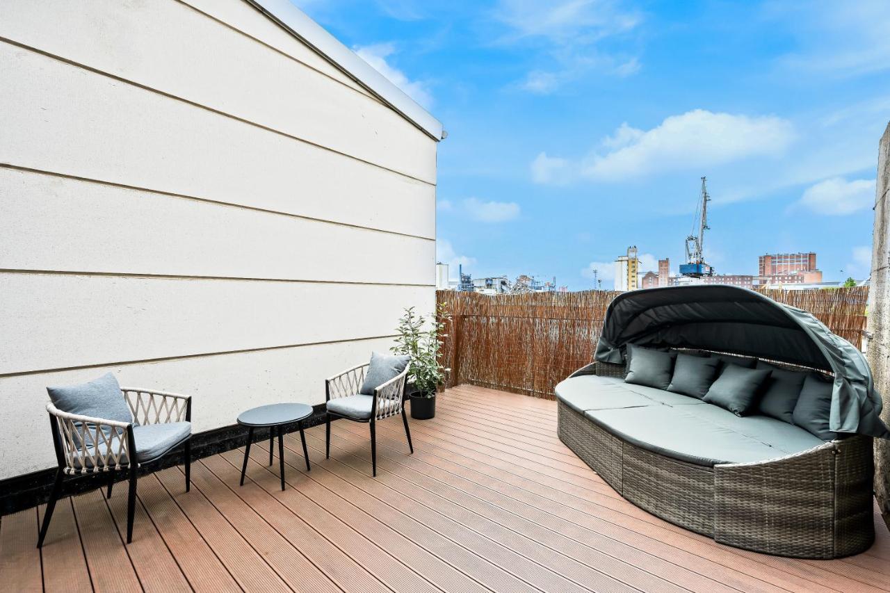 Apartmán Lit Living - Luxus Loft - Box Spring - Air Con - Bbq - Panorama MHG Exteriér fotografie